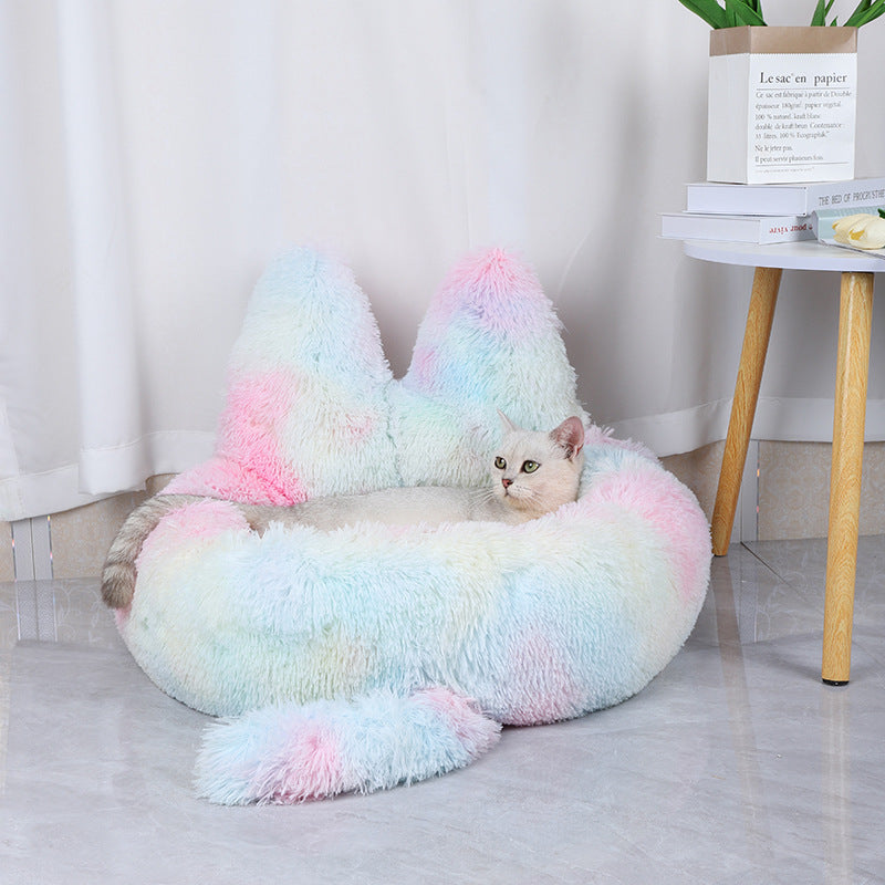 Round Plush Kennel